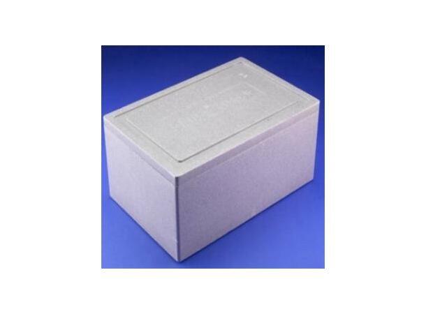 Transportkasse grå med lokk 55 x 33 x26 cm | Isopor 
